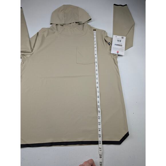 686 Men's Small Let's Go Tech Hoody - Putty - Picture 7 of 9